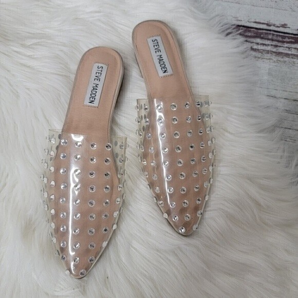 Steve Madden Tanna Womens  Crystal Clear  Sandals Size 6.5 Princess - Picture 2 of 9